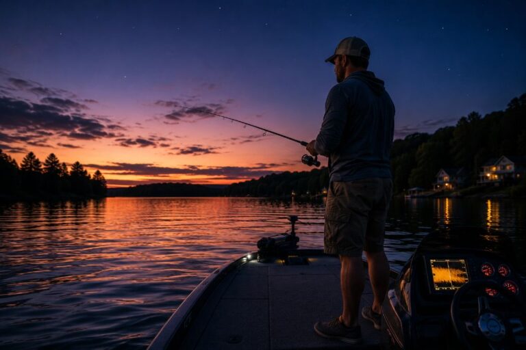 Night Time for Bass Fishing in the Northeast
